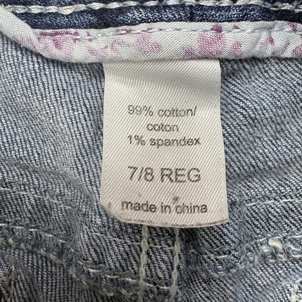 Maurices Capris Jeans Women 7/8 Blue REG Dark Wash Embellished Pockets Stretch - Picture 7 of 8